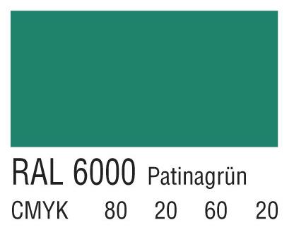 RAL 6000铜锈绿色
