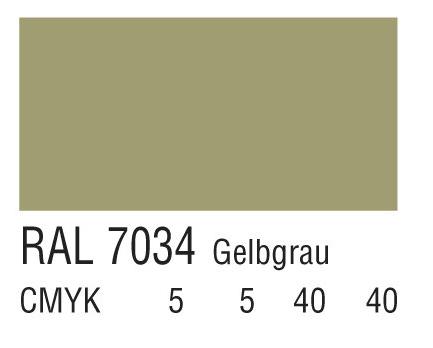RAL 7034黄灰色