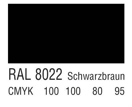 RAL 8022黑褐色